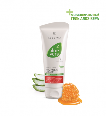 Aloe Vera Защитный крем с прополисом и ферментированным гелем Алоэ Вера